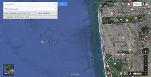 A screenshot of a spam locksmith positioned in the ocean three miles off the San Francisco coast
